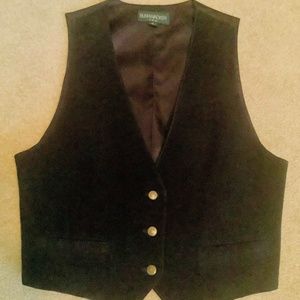 Ladies leather/suede vest